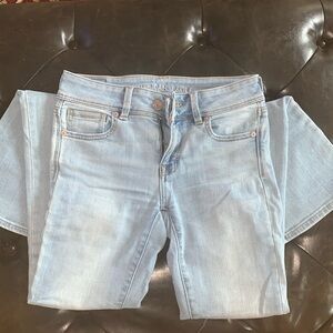 American eagle kick boot cut jeans size 0 Long like new